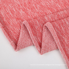 Great quality CVC 60%cotton 40%polyester slub french terry jacquard fabric